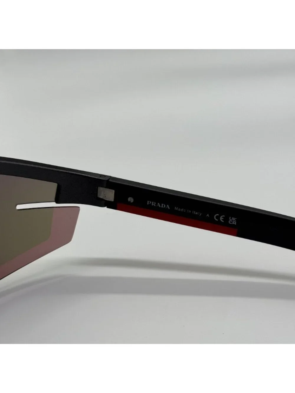 Prada Linea Rossa PS03ZS 15P20A Men Pink Gray Sport Sunglasses Authentic NEW